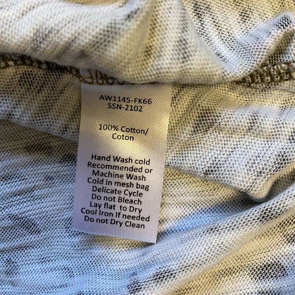 ATM Anthony Thomas Melillo Leopard Print Slub Cotton Crew Short Sleeve Tee Top - Picture 6 of 6